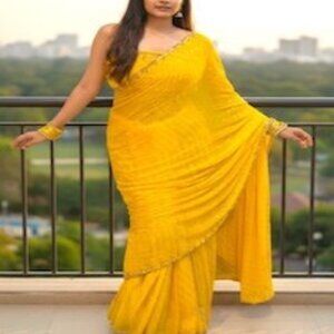 Pure Diamond Chiffon Saree